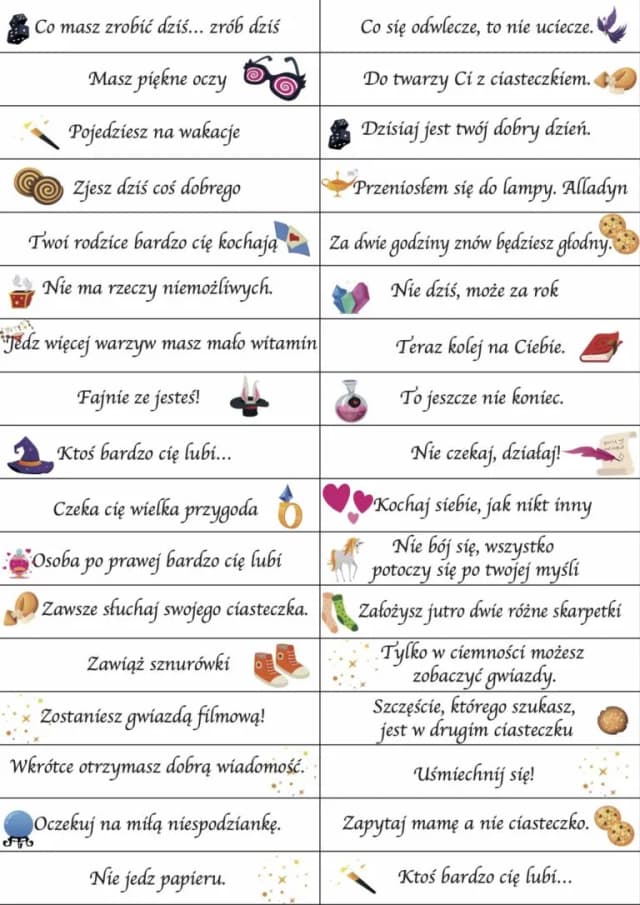 Jakie wróżby do ciasteczek na Andrzejki? Zaskocz swoich gości! Jakie wróżby do ciasteczek na Andrzejki? Zaskocz swoich gości!